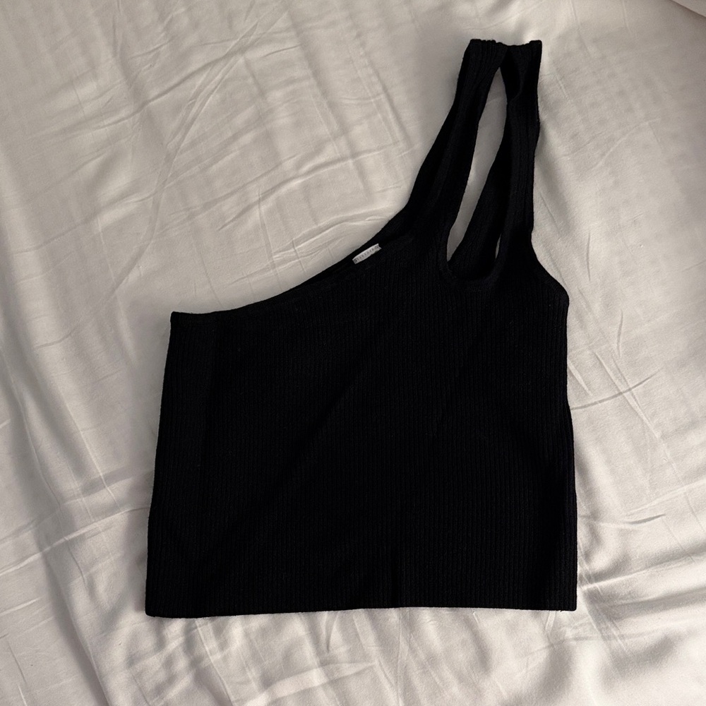 h&m one shoulder tank